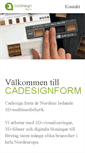 Mobile Screenshot of cadesignform.se