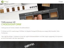 Tablet Screenshot of cadesignform.se