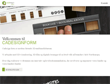 Tablet Screenshot of cadesignform.dk